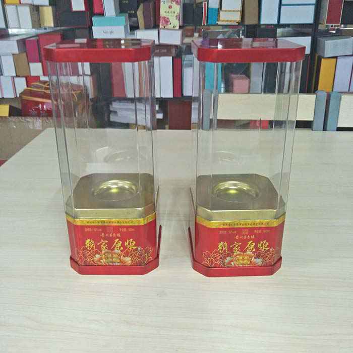 八角透明下部鐵底座半pet…